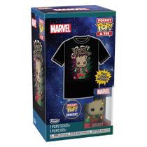 Boneco Funko Pop Pocket + Tee Marvel Guardians Of - Galaxy Groot 72954