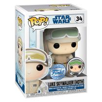 Boneco Funko Pop Star Wars Luke Skywalker - Hoth C/pin 34 Boneco Funko Pop Star Wars Luke Skywalker - Hoth C/pin 34