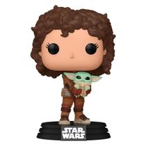 Boneco Funko Pop Star Wars Mandalorian 2 Peli - Motto W/grogu 665 Boneco Funko Pop Star Wars Mandalorian 2 Peli - Motto W/grogu 665
