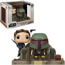 Boneco Funko Pop Star Wars Mandalorian Boba Fett & - Fennec Throne 486 Boneco Funko Pop Star Wars Mandalorian Boba Fett & - Fennec Throne 486
