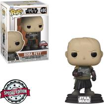 Boneco Funko Pop Star Wars Mandalorian Boba Fett - Without Helmet 490 Boneco Funko Pop Star Wars Mandalorian Boba Fett - Without Helmet 490