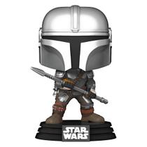 Boneco Funko Pop Star Wars Mandalorian The Mandalorian - W/beskar Staff.ex.479