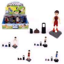 Boneco Futebol Super Star Play Box Colecao Monta E Desmonta Com Mala E Acessorios 6 Pecas Wellkids