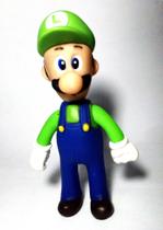 Boneco Gamer Action Figure Luigi Super Mario Bros Plástico