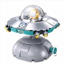 Boneco garfield space tour 45th set blocos de montar sluban
