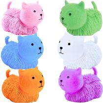 Boneco Gatinho Estica e Aperta Anti Stress Luz Brilhante Divertido - Castela