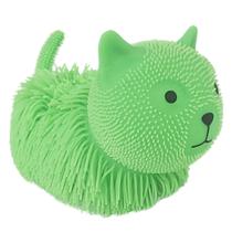 Boneco Gatinho Estica e Aperta Anti Stress Luz Brilhante Divertido Verde - Castela