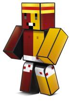 Boneco Geleia 25cm Gamer Skin Com 3 Chaveiros