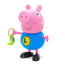 Boneco George Peppa Pig Com Atividades Infantil - Elka Brinquedos