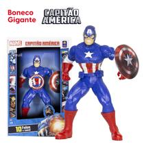 Boneco Gigante Capitão América Marvel 10 Sons MimoToys 45cm