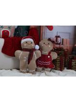 Boneco Gingerben Com Bordado Decorativo Natalino Luxo Boneco Gingerben Com Bordado Decorativo Natalino Luxo