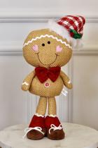 Boneco Gingerbread Natalino - 37cm - Decorativo - Tokdacasa