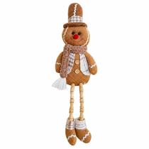 Boneco Gingerbread Sentado 42cm Decoração Natalina Boneco Gingerbread Sentado 42cm Decoração Natalina