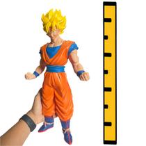 Boneco Goku Grande Dragon Ball Z 45cm Super Sayajin Amarelo