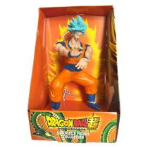 Boneco Goku Kamehameha Super Saiyajin Blue Dragon Ball ul - Super Size Figure Collection
