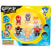 Boneco Goo Jit Zu Sonic Pack com 6 Mini Personagens