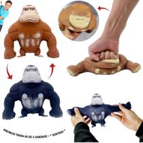 Boneco Gorila Estica Divertido 19 Cm Antistress Esmaga Boneco Gorila Estica Divertido 19 Cm Antistress Esmaga