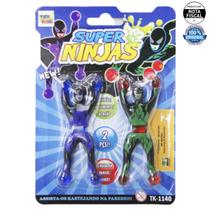 Boneco Gruda Gruda Super Ninjas Colors C/ 2 Peças Na Cartela - Toy King