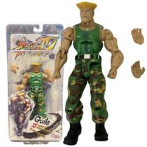 Boneco Guile Verde 18cm articulado Street Fighter figure Boneco Guile Verde 18cm articulado Street Fighter figure