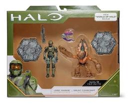 Boneco Halo Pack 2 Figuras Unsc Marine E Grunt Conscript