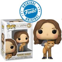 Boneco Harry Potter Hermione Granger With Crookshanks Pop Funko 167 - 889698760102