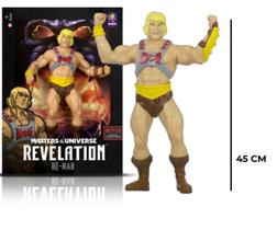 Boneco He-Man brinquedo Articulado 45 cm Revelation Gigante - Mimo