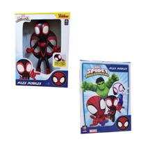 Boneco Herói Articulado Miles Morales 45cm Amazing Friends Boneco Herói Articulado Miles Morales 45cm Amazing Friends