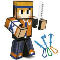 Boneco Hey Davi 25 Cm Mine Articulado Youtuber Craft