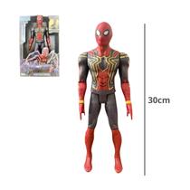 Boneco Homem Aranha 30cm Grande Articulável C/ Luz e Som