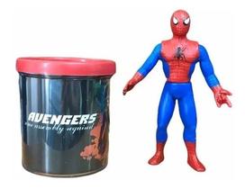 Boneco Homem Aranha Spiderman Marvel 15cm Caneca Personalizada