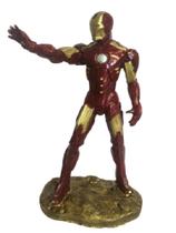 Boneco Homem de Ferro 30cm Colecionável Estátua em Resina Miniatura Enfeite