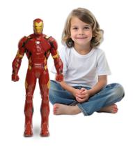 Boneco Homem de Ferro Extreme 50 cm, gigante, Marvel