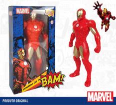 Boneco Homem de Ferro Grande Ação Avengers 22cm Articulado