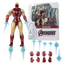 Boneco Homem De Ferro Iron Man Articulado Vingadores Marvel Action Figure Colecionavel com Acessorios