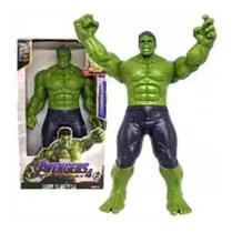 Boneco Hulk Articulado Avengers 30cm Com Som Luz Presente
