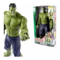 Boneco hulk grande 30cm com som e luz presente crianças