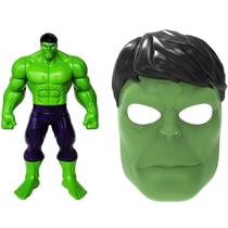 Boneco Hulk Marvel 22Cm Articulado Com Máscara Realista