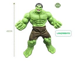 Boneco hulk smash gigante 45cm articulado vinil - mimo