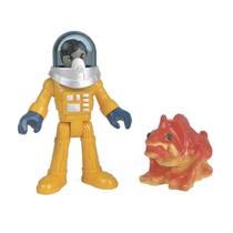 Boneco Imaginext 7cm Astronauta e Alien
