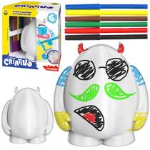 Boneco Infantil Amigo Sam Em Vinil Macio Para Colorir e Pintar Com Canetinhas - Samba Toys