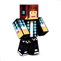 Boneco infantil authentic games youtuber minecraft 35cm Boneco infantil authentic games youtuber minecraft 35cm