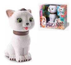 Boneco Infantil Gatinho Pet Friends Vinil Macio E Lavável