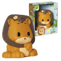 Boneco Infantil Leaozinho Em Vinil Macio 15 cm Colorido Para Bebe - Samba Toys