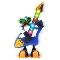 Boneco Interativo Mr Rock Guitarrista com Luzes Som Movimento Musical Infantil Educativo e Dança Divertida Boneco Interativo Mr Rock Guitarrista com Luzes Som Movimento Musical Infantil Educativo e Dança Divertida