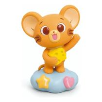 Boneco Jerry Gokko - Tom E Jerry Oficial - Vinil 17cm - Licenciado Líder Brinquedos