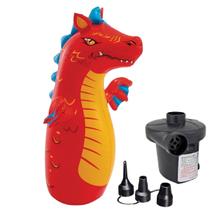 Boneco joão bobo teimoso inflável p/crianças +bomba elétrica