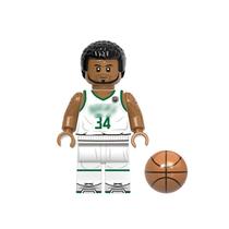Boneco jogador basquete blocos de montar