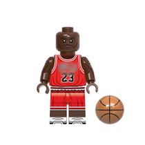 Boneco jogador basquete blocos de montar