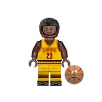 Boneco jogador basquete blocos de montar