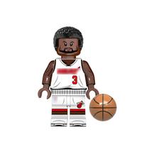Boneco jogador basquete blocos de montar